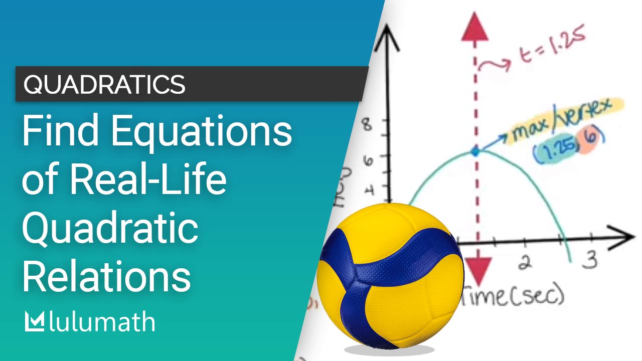 Quadratics Real Life Examples Word Problems Lulumath